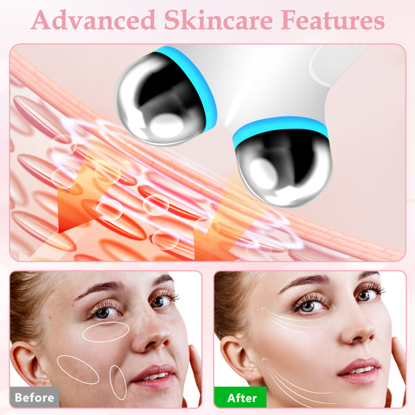 EMS facial massager Micro Current Face Lift Tool (V-face roller)