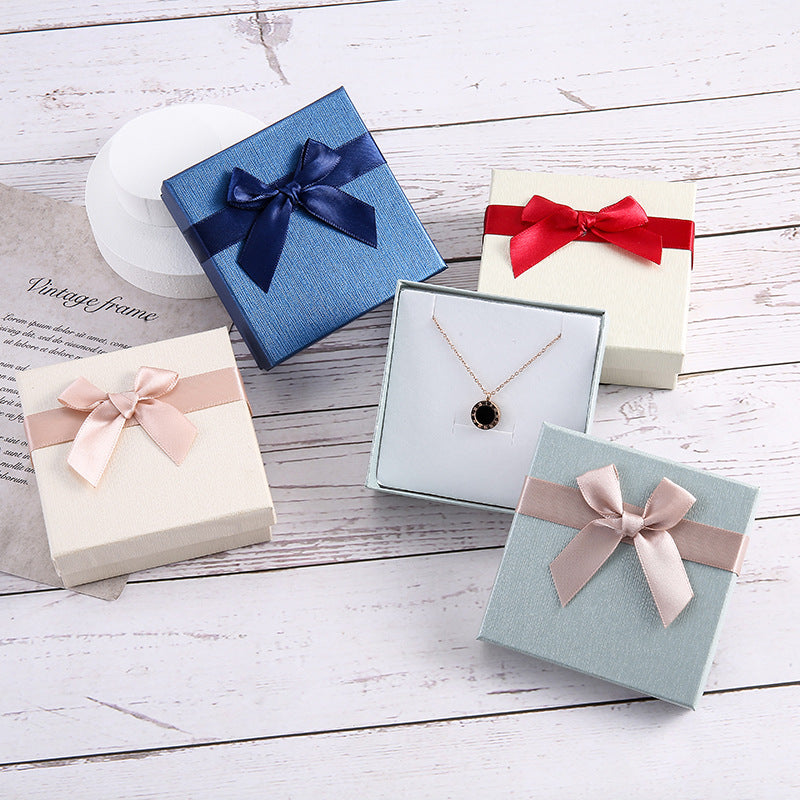 New Lenny Pattern Bow Jewellery gift Box