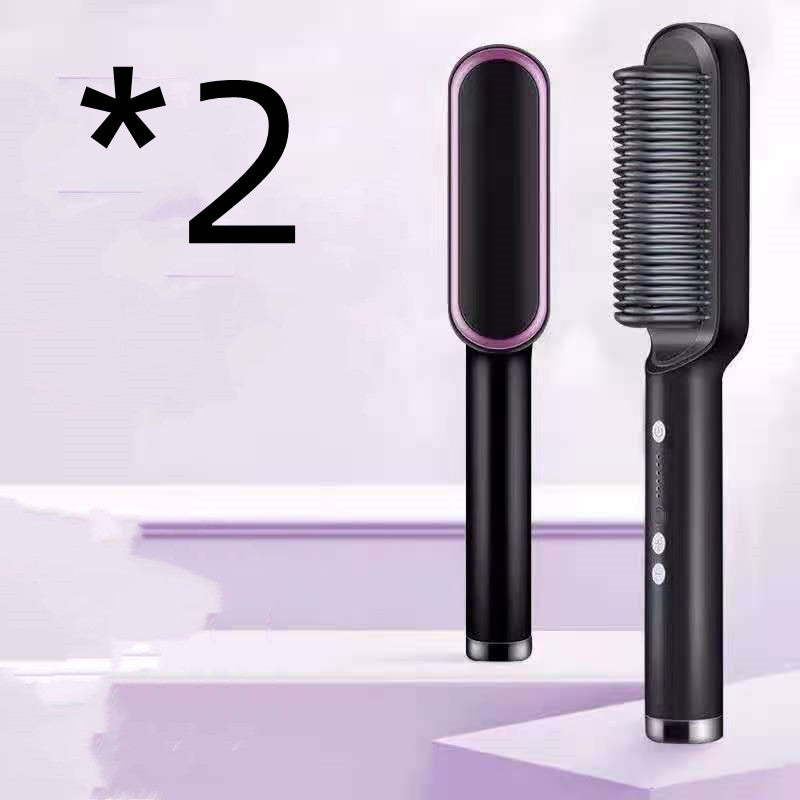 Electric Hair Straightener Hot Comb brush (anti-scalding)