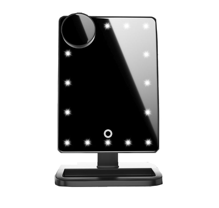 Touch Screen Makeup Mirror With 20 LED Light (with Bluetooth)