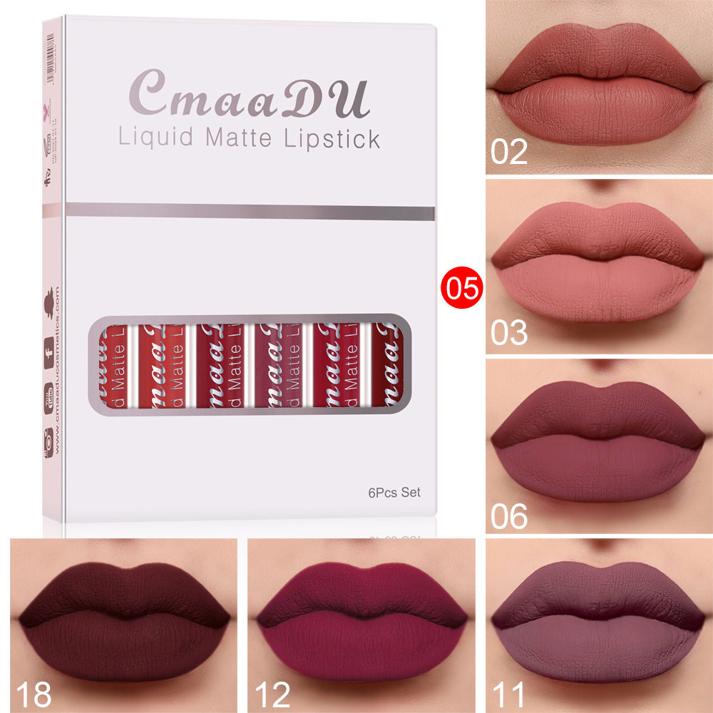 Matte Waterproof Lipstick Long Lasting (6 boxes to choose from)