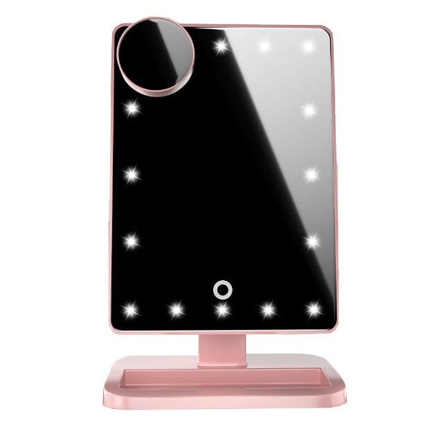 Touch Screen Makeup Mirror With 20 LED Light (with Bluetooth)