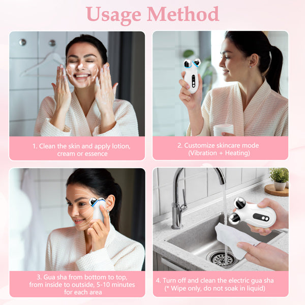 EMS facial massager Micro Current Face Lift Tool (V-face roller)