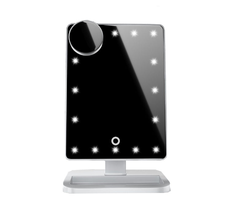 Touch Screen Makeup Mirror With 20 LED Light (with Bluetooth)