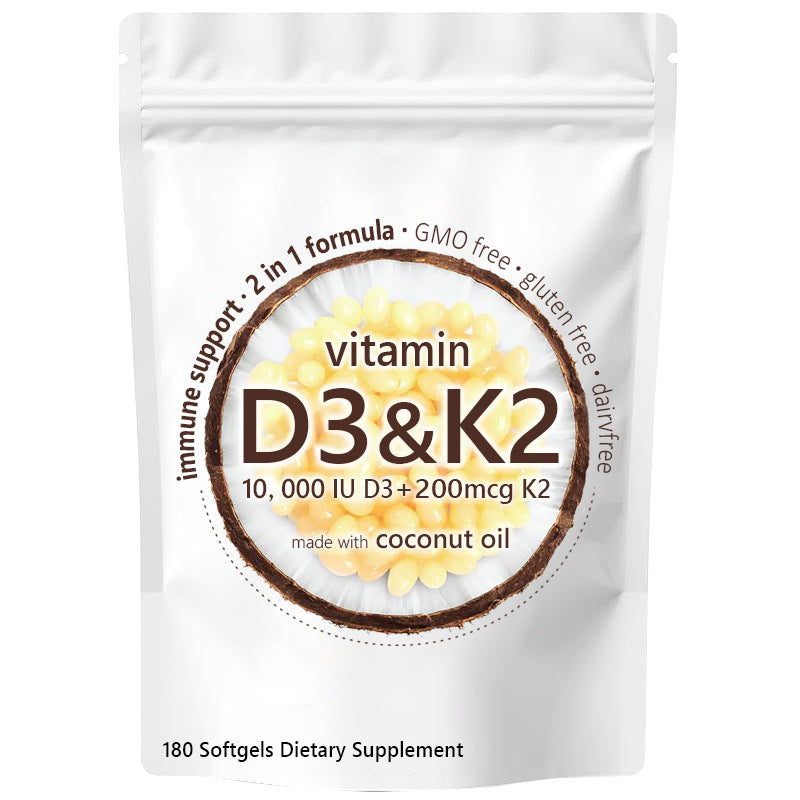 Vitamin Soft Capsules D3+K2 Vitamin 180 Tablets