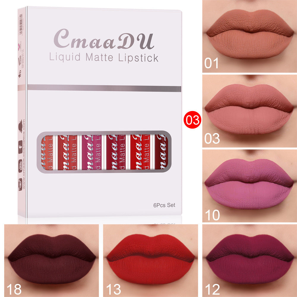 Matte Waterproof Lipstick Long Lasting (6 boxes to choose from)
