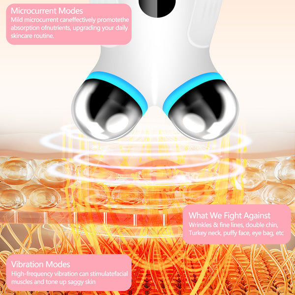 EMS facial massager Micro Current Face Lift Tool (V-face roller)