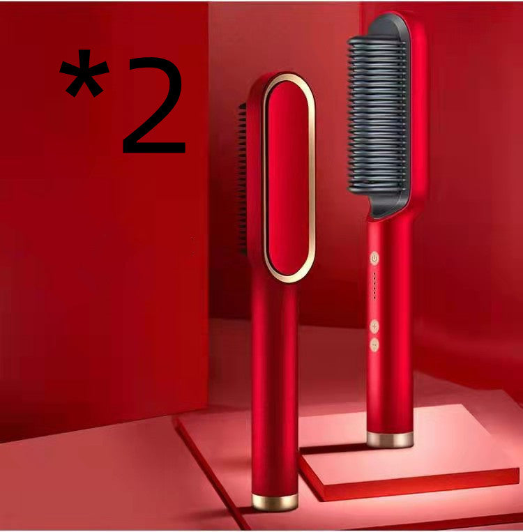 Electric Hair Straightener Hot Comb brush (anti-scalding)