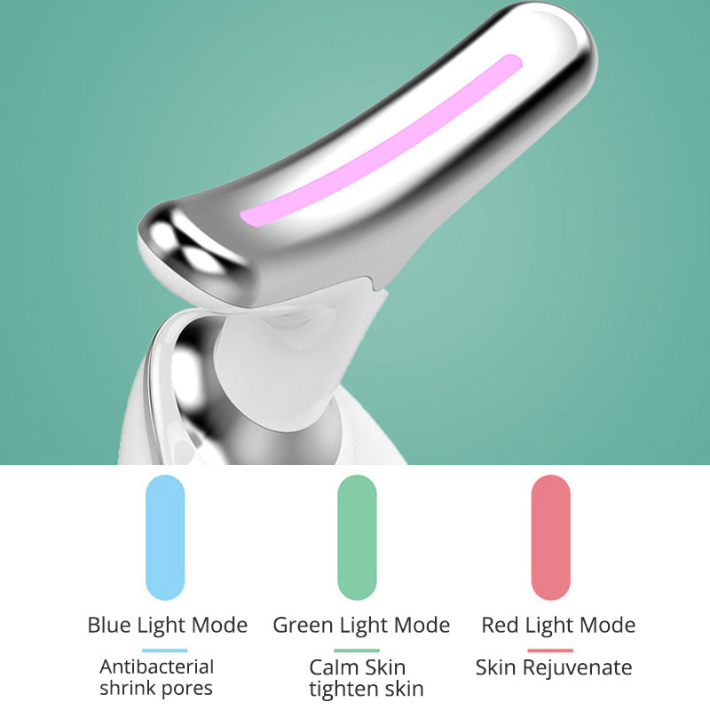 LED/EMS Thermal Neck Lifting And Tighten Massager Electric Microcurrent Wrinkle Remover