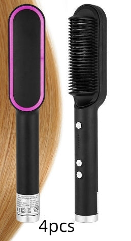 Electric Hair Straightener Hot Comb brush (anti-scalding)