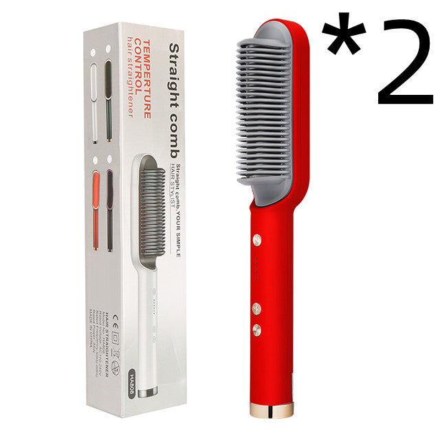Electric Hair Straightener Hot Comb brush (anti-scalding)