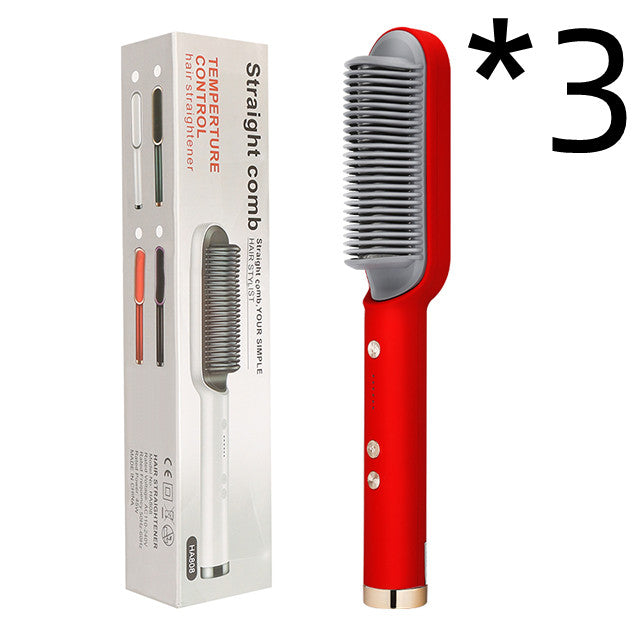 Electric Hair Straightener Hot Comb brush (anti-scalding)